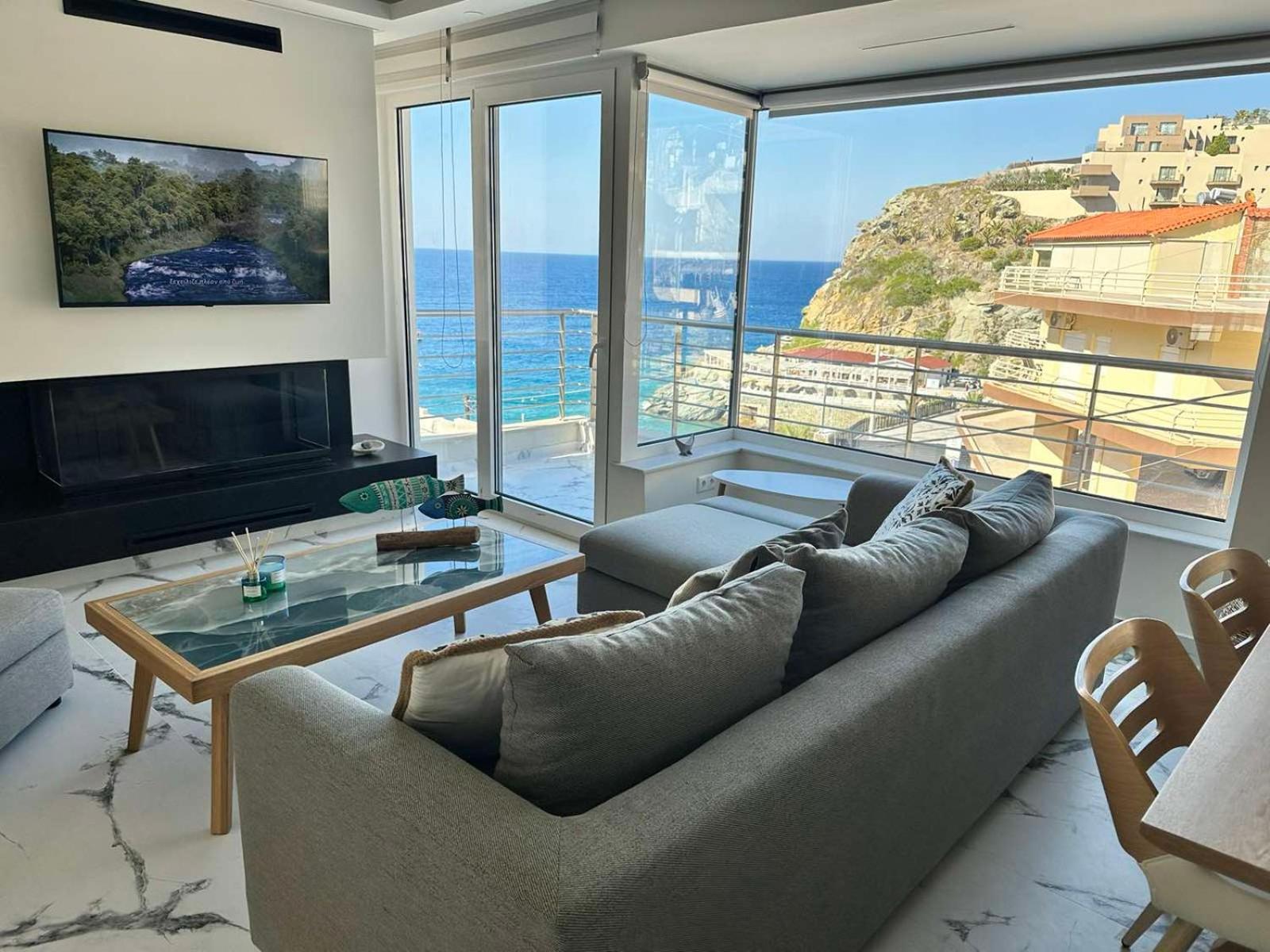 Popis Sea View Apartments Agia Pelagia  Luaran gambar